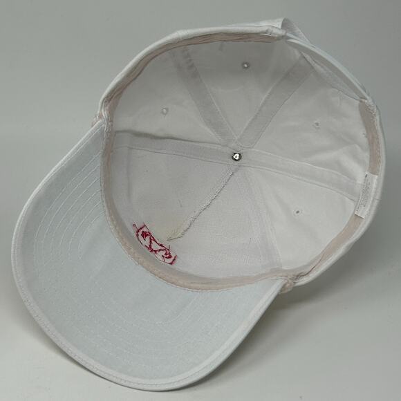 Vintage 90s Tom Addis Dodge Hat Baseball Cap Coeur d'Alene Idaho Snapback White - Picture 4 of 10